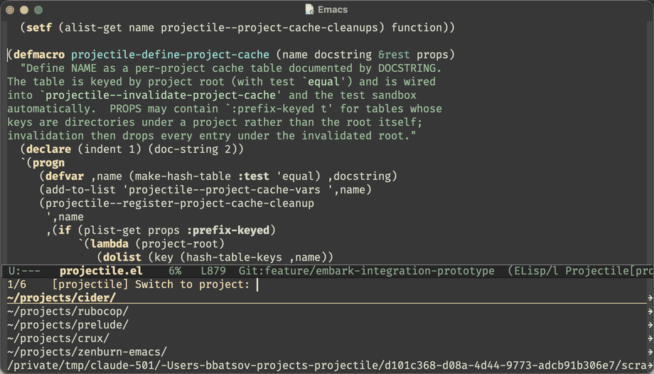 embark-act on a project candidate